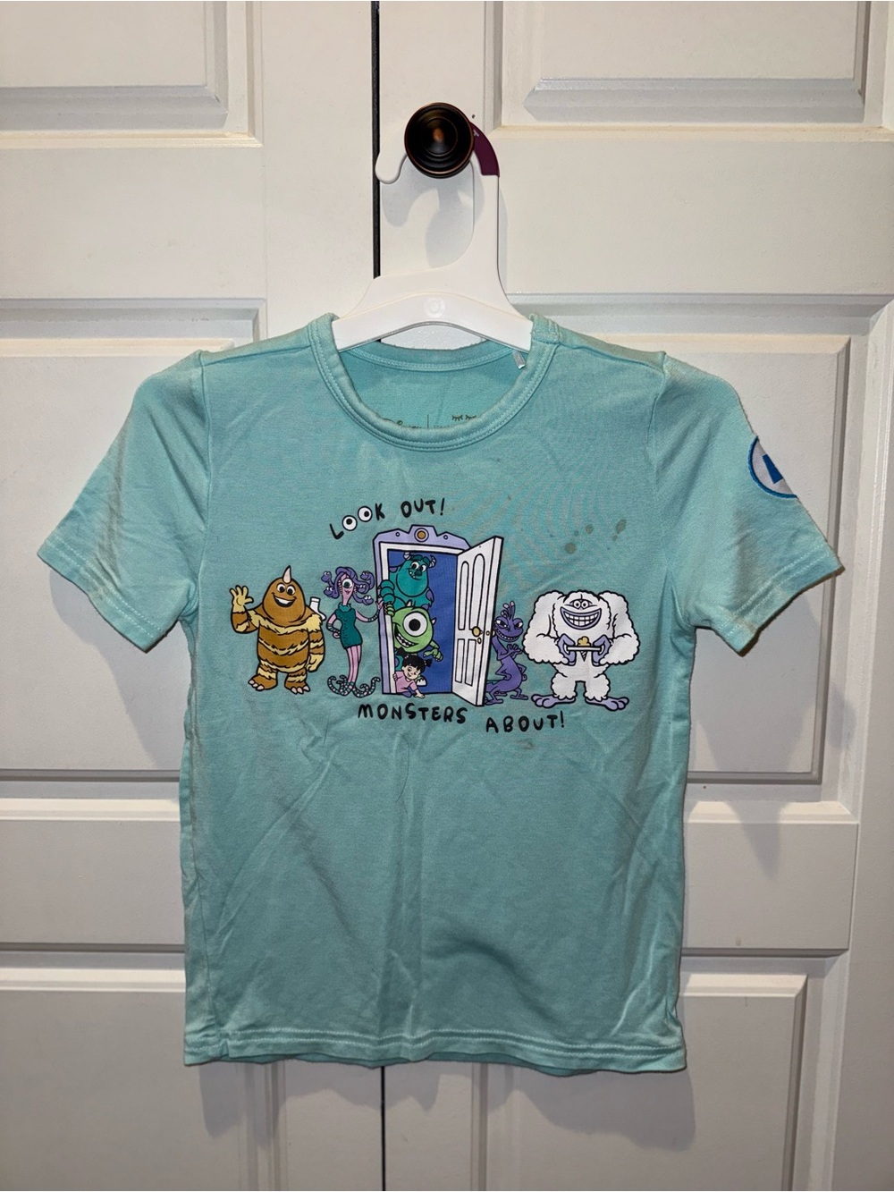 Little Sleepies 3T - Monsters University Kids Graphic Tee - Light Teal